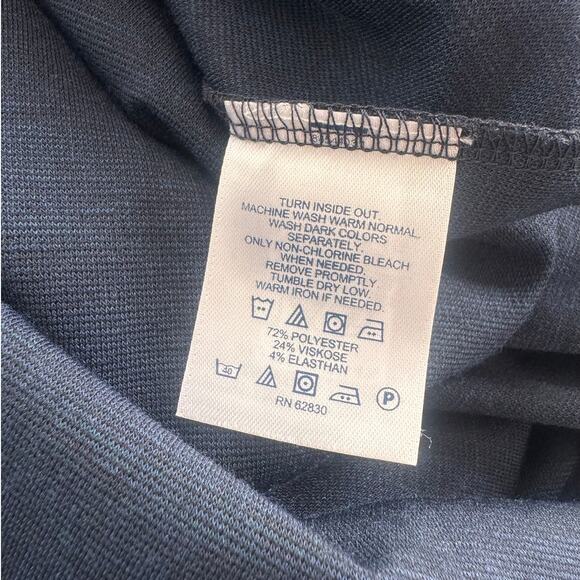 Lands' End Navy Blue Womens Medium 10-12 A Line Skirt - Picture 5 of 9